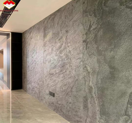 Telhas de parede ultrafinas de pedra natural para design de interiores de hotéis modernos