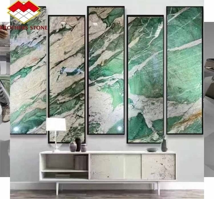 Pedra Natural Brasil Mármore retroiluminado Sodalite Quartzita Verde para Ideias de Design de Quarto