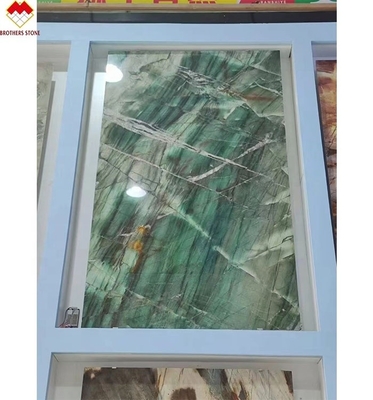 18 20 mm Espessura Fuchsite Cristal Verde Luxo Real Esmeralda Verde Quartzite bancadas