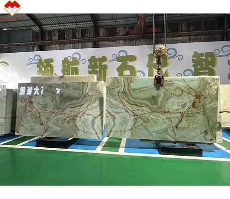 Chapa de mármore de ônix verde Uma escolha deslumbrante para lavanderia e decoração interior