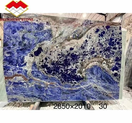 Moderno de pedra azul polido Cloisonne Marmo telha para sala de jantar e espaço vital