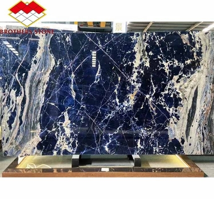 Moderno de pedra azul polido Cloisonne Marmo telha para sala de jantar e espaço vital