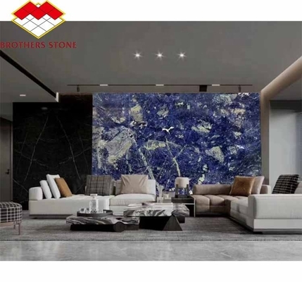 Moderno de pedra azul polido Cloisonne Marmo telha para sala de jantar e espaço vital