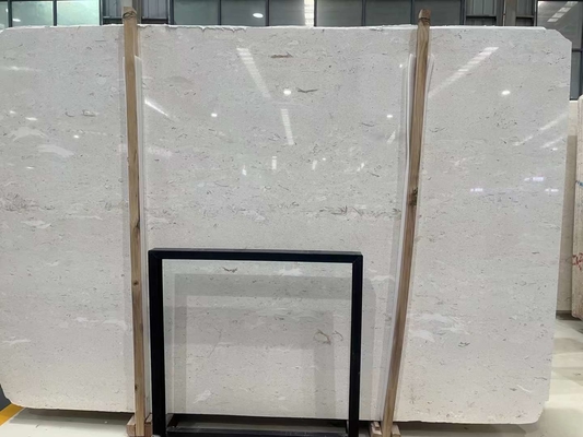 Yunfu Moonlight Beige Marmore Perlatino Big Slab para parede moderna da cozinha e telha de chão