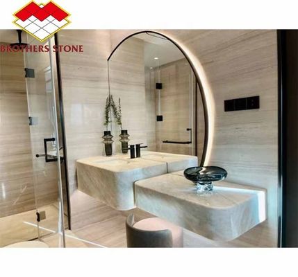 Painéis de parede de piso/placas de madeira cinzenta de grão de mármore para estilo personalizado