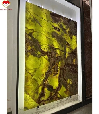 Placas de mármore de ônix verde natural perfeitas para revestimento de parede e balcões de ônix iluminados
