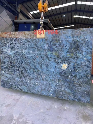 Big Slab Polished Shining Labradorite Blue Granite Countertop e Island Table Design
