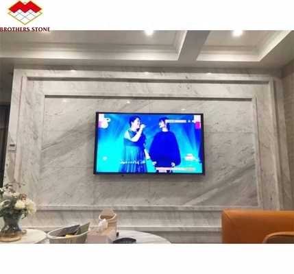 Pedra natural cortada à medida Foshan Jazz grego Chapa de mármore branco com acabamento polido
