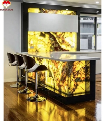 16 18mm espessura pedra verde de ônix para estilo de design moderno painel de parede e balcão