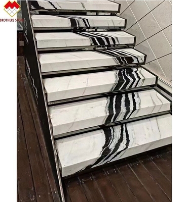 Painel de escada interior com LED Panda marmoreiro branco pisos e elevadores para villa verificado