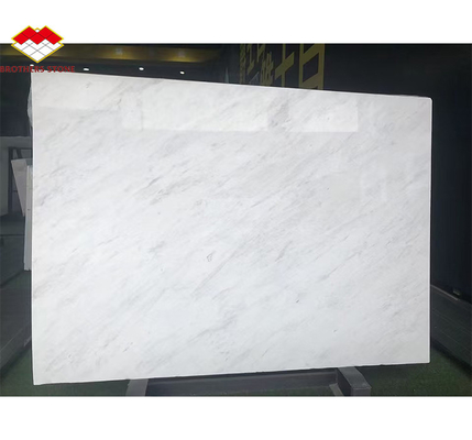 Chapa de painel de parede de pedra polida de mármore de Thassos branco para design de hotel moderno