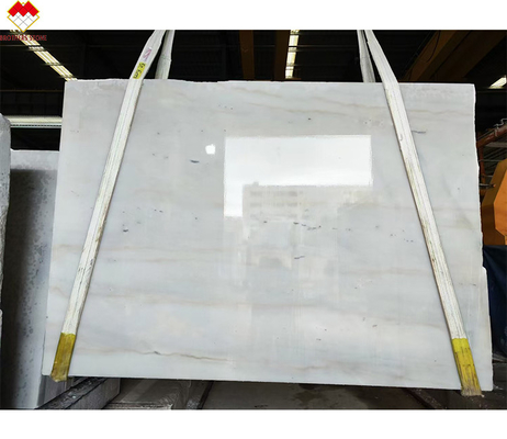 Componente de ornamentação de interior de alta qualidade Lavabo Natural Macedônia Chapa de piso de mármore branco