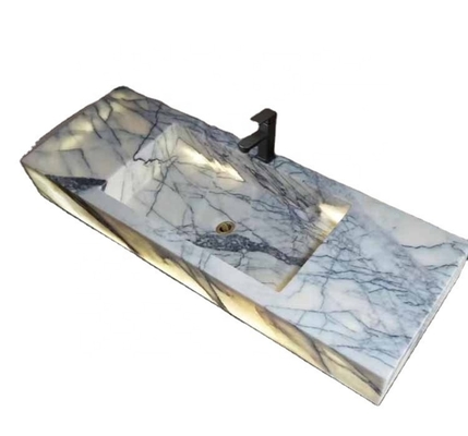 Lava-louças de pedra natural Calcatta Viola Lava-louças de mármore para banheiro de luxo