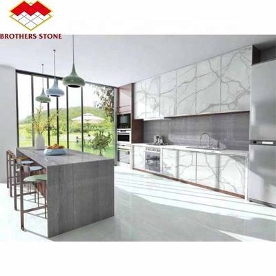 Tipo de mármore de laje de ónix branco para bancada de cozinha de luxo e design de parede da Yunfu