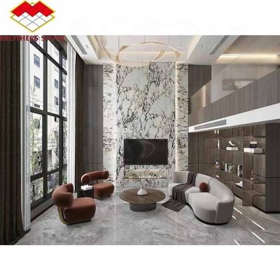 Painel de parede decorativo em mármore de viola fino Um ponto focal impressionante para interiores