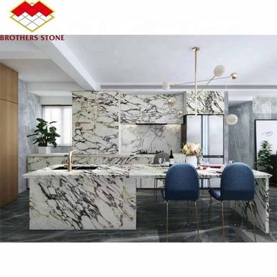Painel de parede decorativo em mármore de viola fino Um ponto focal impressionante para interiores