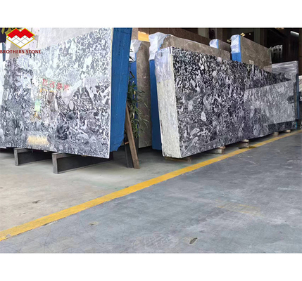 Lâmina de granito azul moderno polida para decoração de hotel e casa dentro Brothers Stone