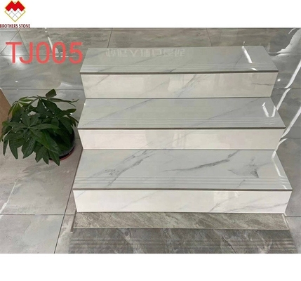 Chapas de piso de cerâmica polida vidradas Preços Baratos Chapas de escada de porcelana de corpo inteiro 1200*470mm na China
