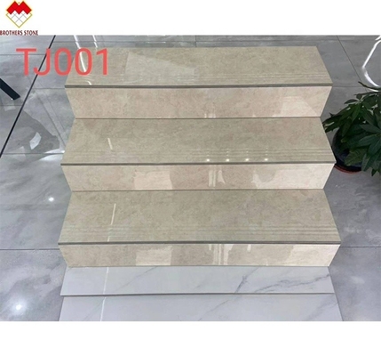 Chapas de piso de cerâmica polida vidradas Preços Baratos Chapas de escada de porcelana de corpo inteiro 1200*470mm na China