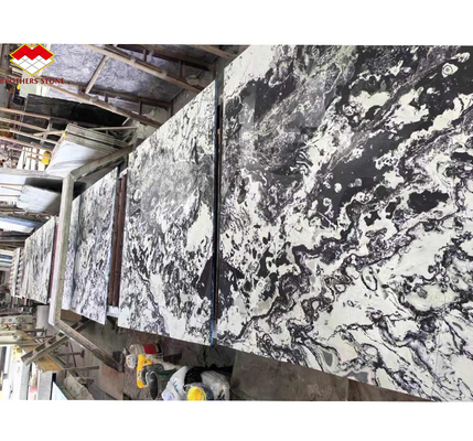 Lâmina de granito azul moderno polida para decoração de hotel e casa dentro Brothers Stone