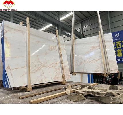 Tabela de jantar redonda de luxo moderna com veias vermelhas