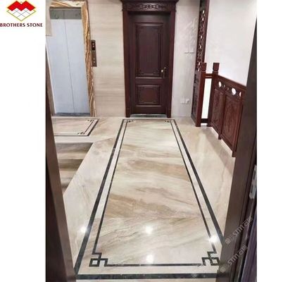 Tabela de jantar redonda de luxo moderna com veias vermelhas