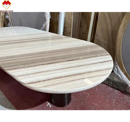 Palissandro Blue Marble Table Top Modern Dining Table com desenho e tamanho 180*90cm
