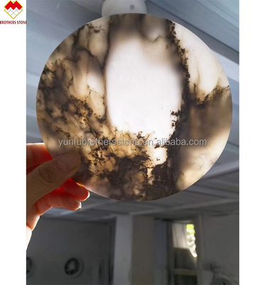 Vestuário polido com 18 20mm Lumi Stone Onyx Mat Copas de Chá e Montadoras de Mármore Onyx