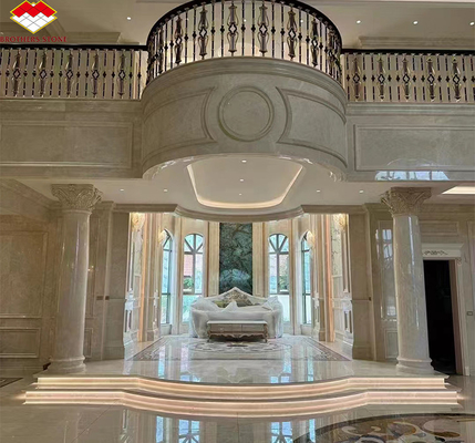 Calcite Marble Polido Bianco Botticino para High End Shanna Beige Design de painel de parede