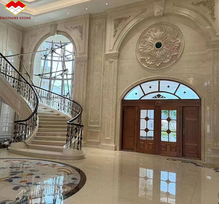 Calcite Marble Polido Bianco Botticino para High End Shanna Beige Design de painel de parede