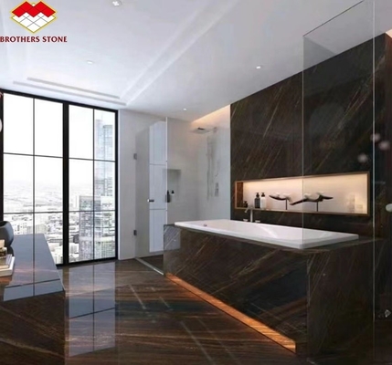 Planilha de piso de hotel de estilo moderno customizada areia dourada areia movediça mármore de granito marrom