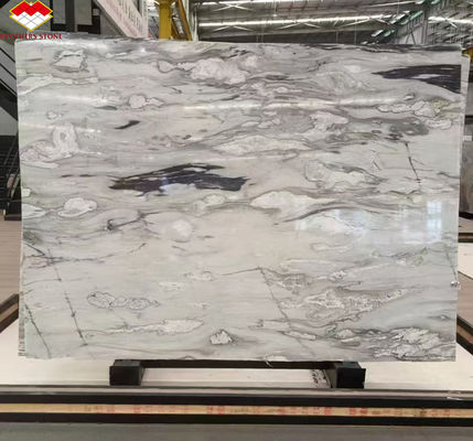 Pintura de tinta moderna de mármore grande laje de painel de parede cinza afinado e azulejos de balcão de cozinha