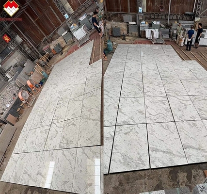 Andrômeda Brasileira Chapas de granito branco para balcões Paredes Escalas Escolha popular