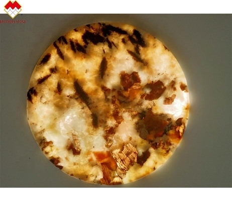 Bate-papo de taça de chá de design moderno com Lumi Stone Onyx Mat Backlit Onyx Marble Coasters