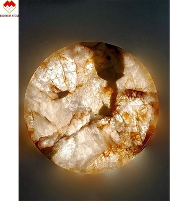 Bate-papo de taça de chá de design moderno com Lumi Stone Onyx Mat Backlit Onyx Marble Coasters