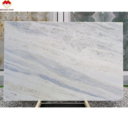 Modern Onyx Marble Tipo Translúcido Sombra Azul Quartzite Laje para Sala de estar