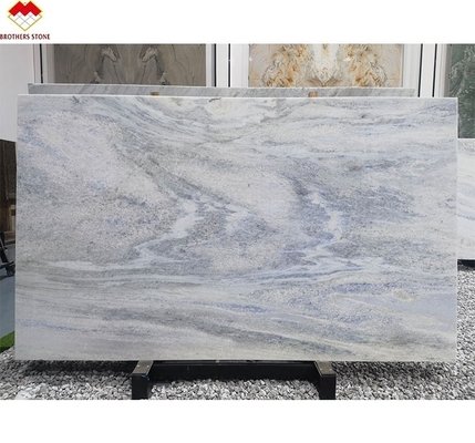 Modern Onyx Marble Tipo Translúcido Sombra Azul Quartzite Laje para Sala de estar
