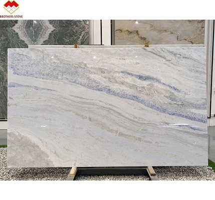Modern Onyx Marble Tipo Translúcido Sombra Azul Quartzite Laje para Sala de estar