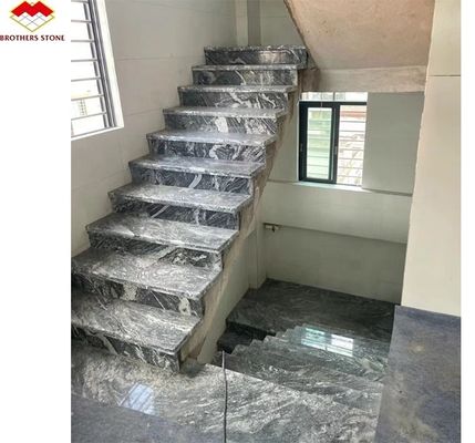 Planilha de granito cinza escuro de fantasia natural para escadas e pisos