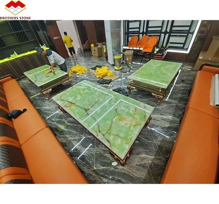 Chapas de mármore de ónix de jade verde natural para design gráfico moderno e fundo de mesa