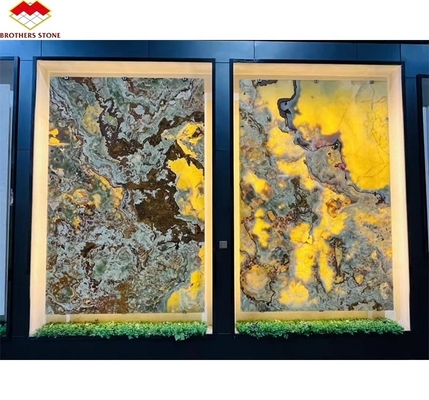 Chapas de mármore de ónix de jade verde natural para design gráfico moderno e fundo de mesa