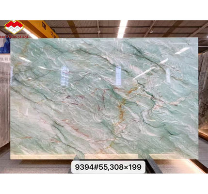 Royal Green Quartzite Natural Verde Gaya Marmoreiro Polido Big Slab Tiles para Hotel Piso e Decoração de Parede para Mesa de Café