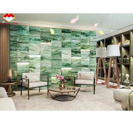 Royal Green Quartzite Natural Verde Gaya Marmoreiro Polido Big Slab Tiles para Hotel Piso e Decoração de Parede para Mesa de Café