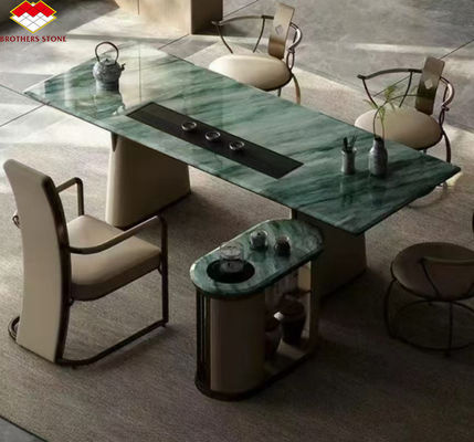 Royal Green Quartzite Natural Verde Gaya Marmoreiro Polido Big Slab Tiles para Hotel Piso e Decoração de Parede para Mesa de Café