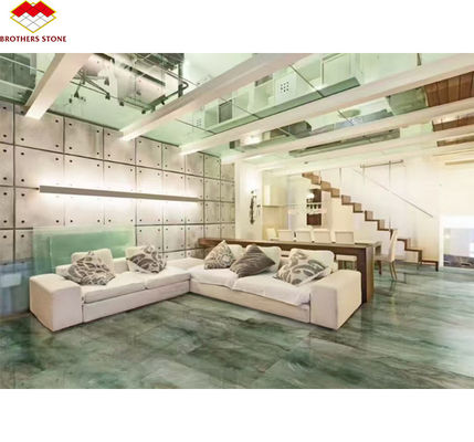 Royal Green Quartzite Natural Verde Gaya Marmoreiro Polido Big Slab Tiles para Hotel Piso e Decoração de Parede para Mesa de Café