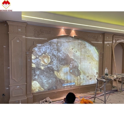 Decoração de hotel e villa com estilo de design moderno Negro Oníx Marmor Slab fundo