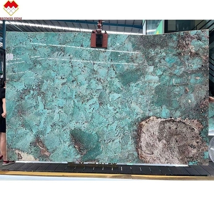 Big Slab Multicolor Verde Guatemala Verde Mesa de Jantar de Mármore Mesa de Café Para Villa