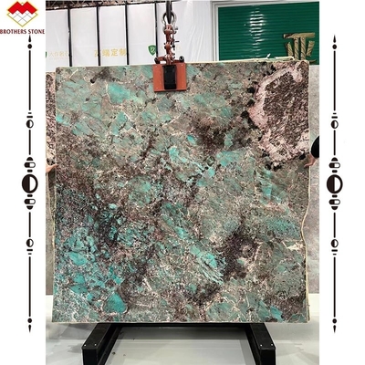 Big Slab Multicolor Verde Guatemala Verde Mesa de Jantar de Mármore Mesa de Café Para Villa