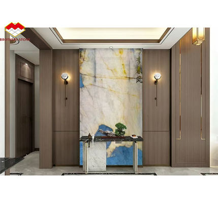 Painel de parede de mármore Pandora brasileiro polido