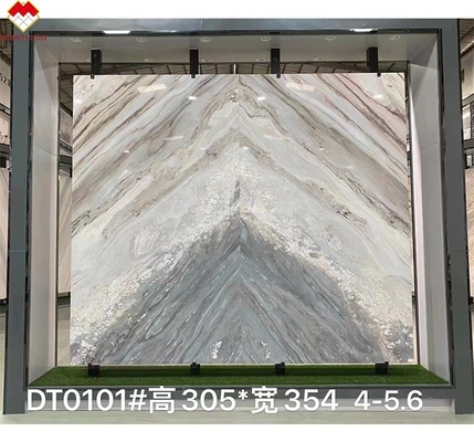 Grande pedra de forma de laje Palissandro azul de mármore para parede de apartamento e revestimento do chão